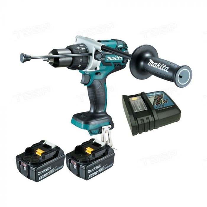 Аккумуляторная  ударная дрель-шуруповёрт Makita DHP481RTE