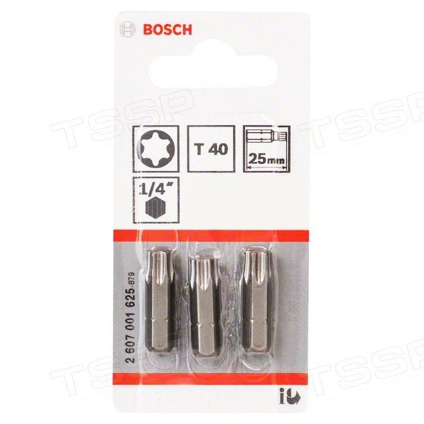 Бита Bosch Extra Hart T40 (25мм) 3шт 2607001625