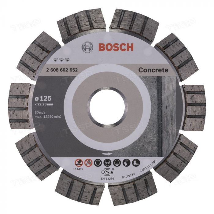 Диск алмазный по бетону Bosch 125*22,23мм 2608602652