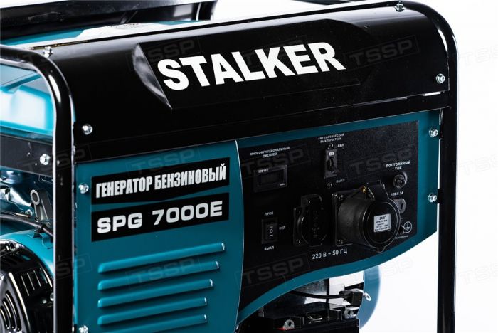 Генератор бензиновый STALKER SPG 7000 E / 5кВт / 220В