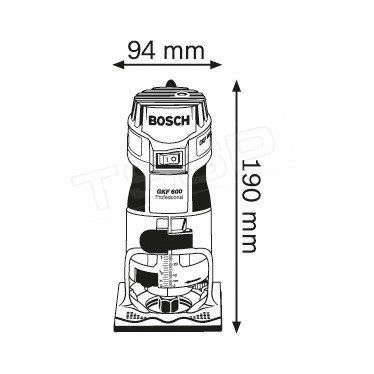 Кромочный фрезер Bosch GKF 600 Professional 060160A100