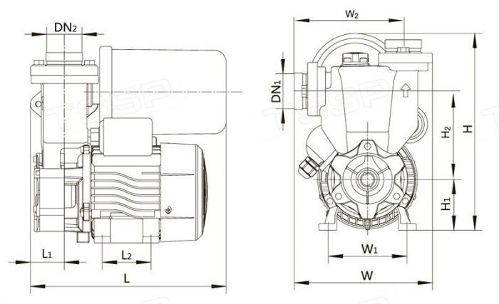 Насосный агрегат для поддержания давления LEO LKSm130 (1,5m)