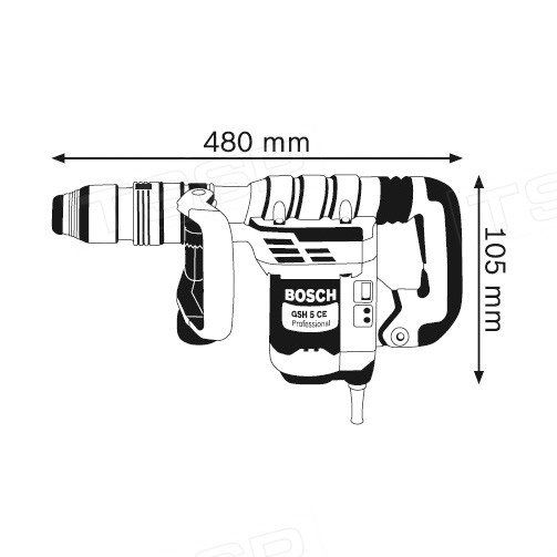 Отбойный молоток с патроном SDS-max Bosch GSH 5 CE Professional 0611321000