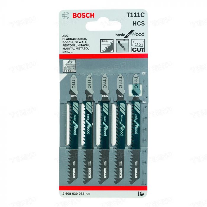 Пилки для лобзика Bosch T111C 2608630033