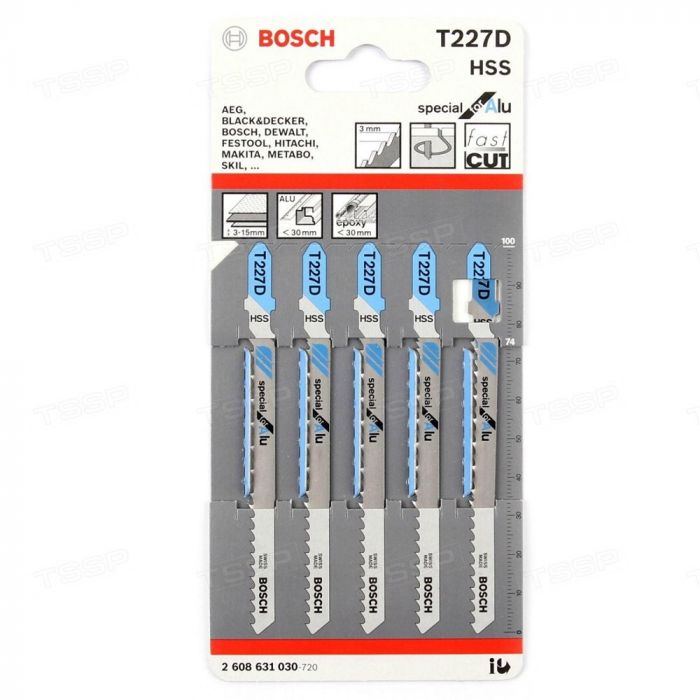 Пилки для лобзика Bosch T227 D HSS 2608631030