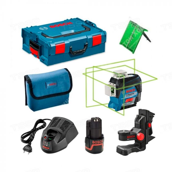 Построитель плоскостей Bosch GLL 3-80CG + BM1 + 12V+ L-Boxx 0601063T00