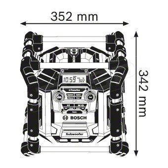 Зарядное устройство с радиоприемником Bosch GML 50 Professional 0601429600